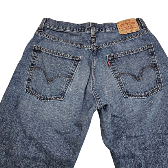 Levis 569 Loose Straight Mens Jeans 100% Cotton Lightweight Worn W32 L 30 - Picture 5 of 13